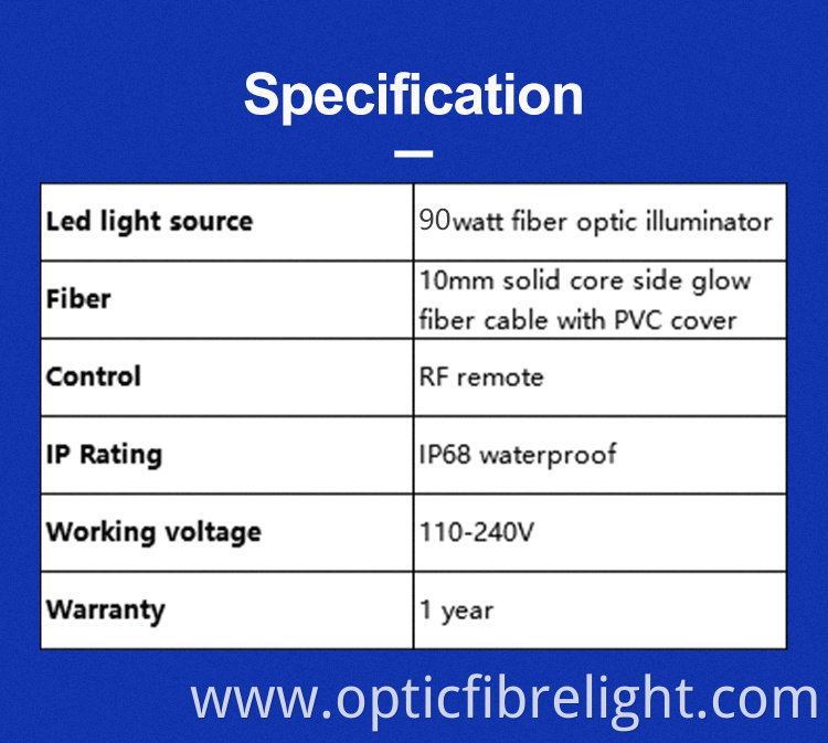 Fiber Optic Pool Light